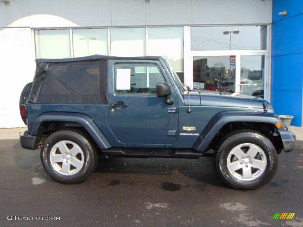 2007 Wrangler Sahara 4x4 - Steel Blue Metallic / Dark Slate Gray/Medium Slate Gray photo #2