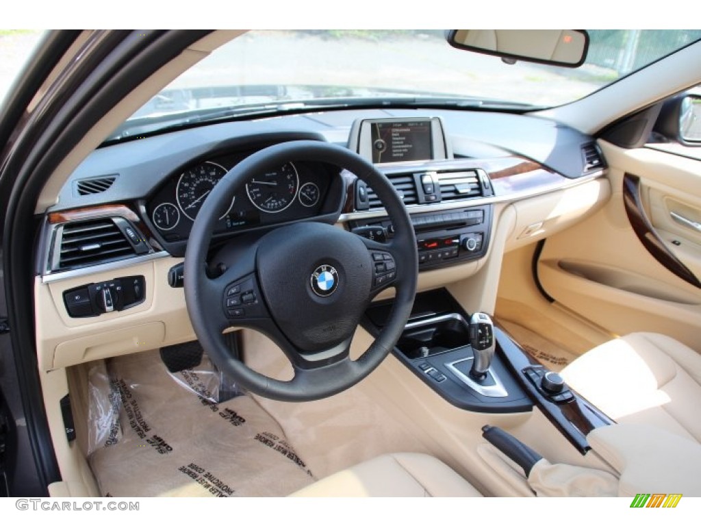 2014 3 Series 320i xDrive Sedan - Mojave Metallic / Venetian Beige photo #9