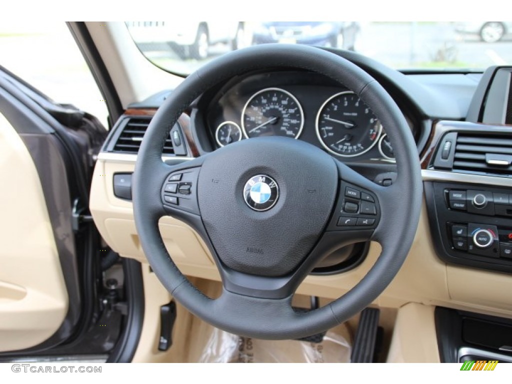 2014 3 Series 320i xDrive Sedan - Mojave Metallic / Venetian Beige photo #16