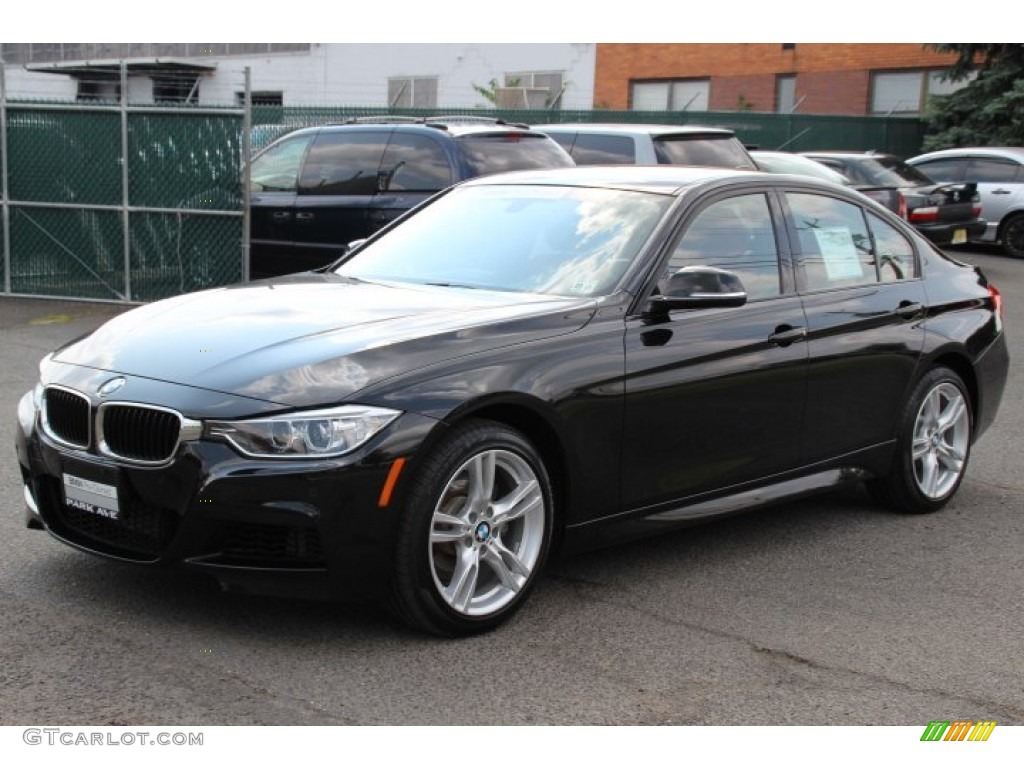 2014 3 Series 328i xDrive Sedan - Black Sapphire Metallic / Coral Red/Black photo #6