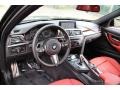 Coral Red/Black 2014 BMW 3 Series 328i xDrive Sedan Dashboard