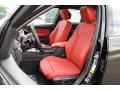 Coral Red/Black Front Seat Photo for 2014 BMW 3 Series #95672682