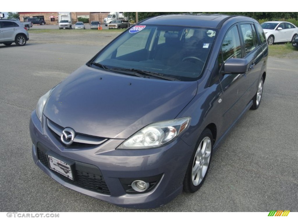 2008 MAZDA5 Touring - Galaxy Gray / Black photo #2