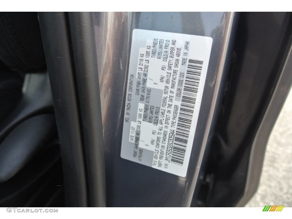 2008 MAZDA5 Touring - Galaxy Gray / Black photo #7