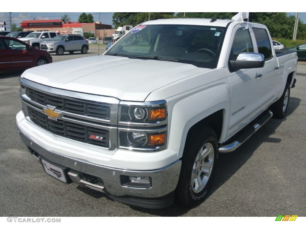 2014 Silverado 1500 LTZ Crew Cab 4x4 - Summit White / Cocoa/Dune photo #2