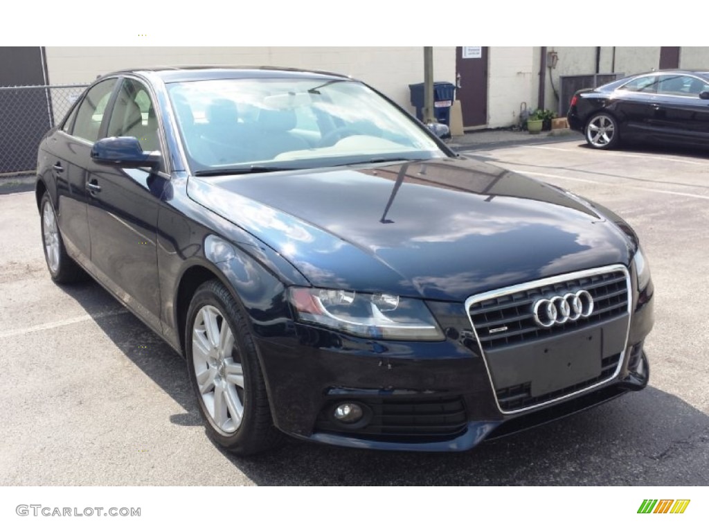 2011 A4 2.0T quattro Sedan - Deep Sea Blue Pearl / Cardamom Beige photo #1