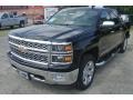 2014 Black Chevrolet Silverado 1500 LTZ Crew Cab 4x4  photo #2