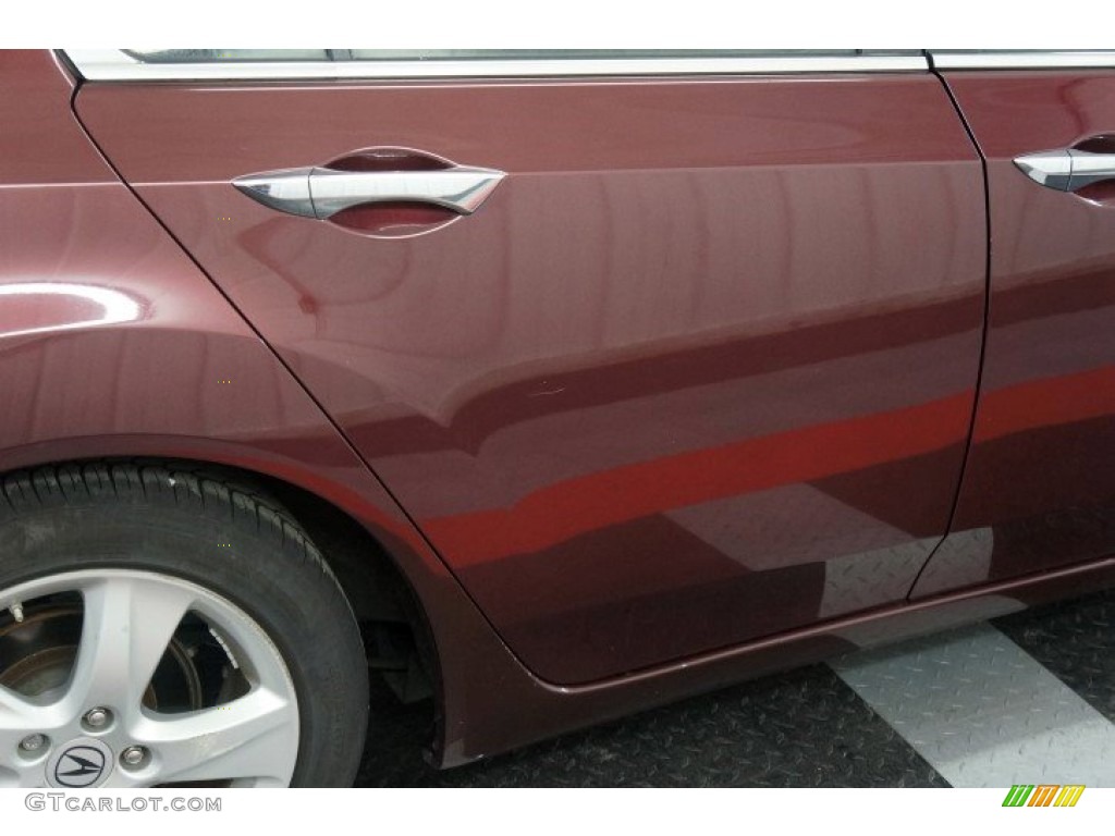 2009 TSX Sedan - Basque Red Pearl / Ebony photo #56