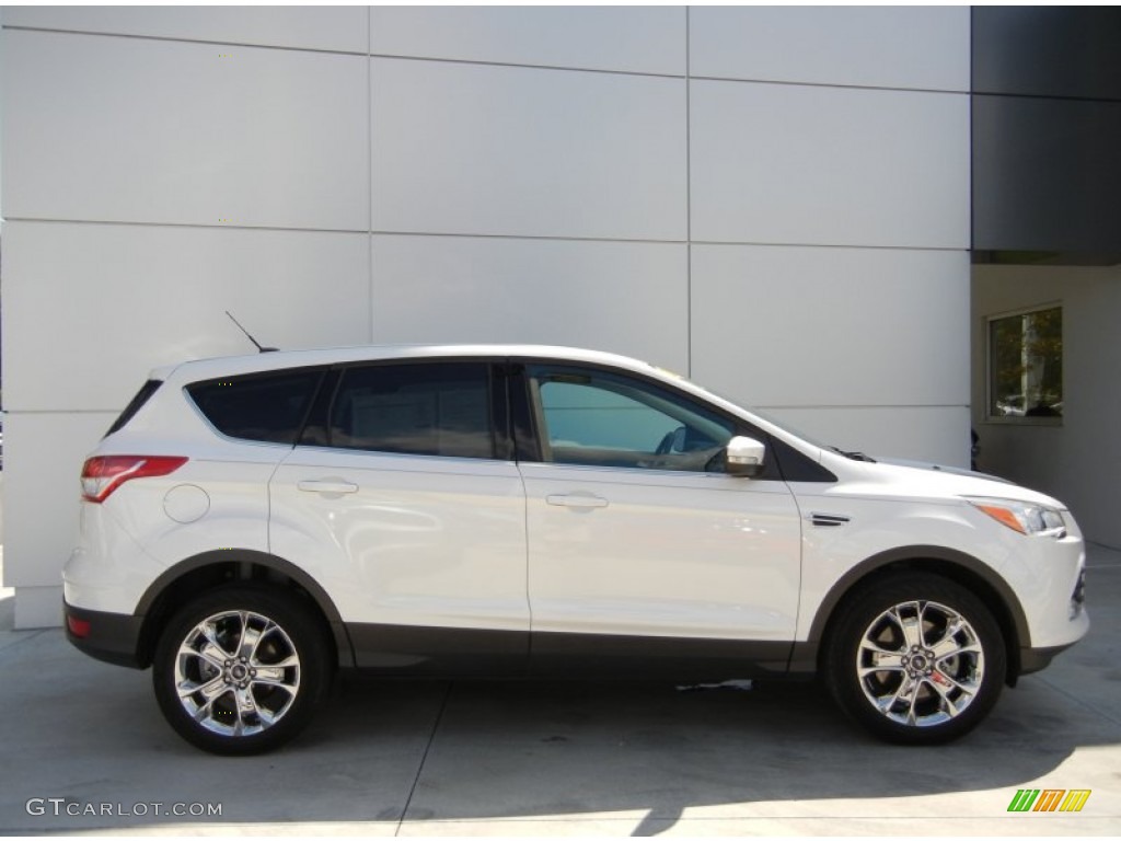 2013 Escape SEL 2.0L EcoBoost - White Platinum Metallic Tri-Coat / Medium Light Stone photo #5