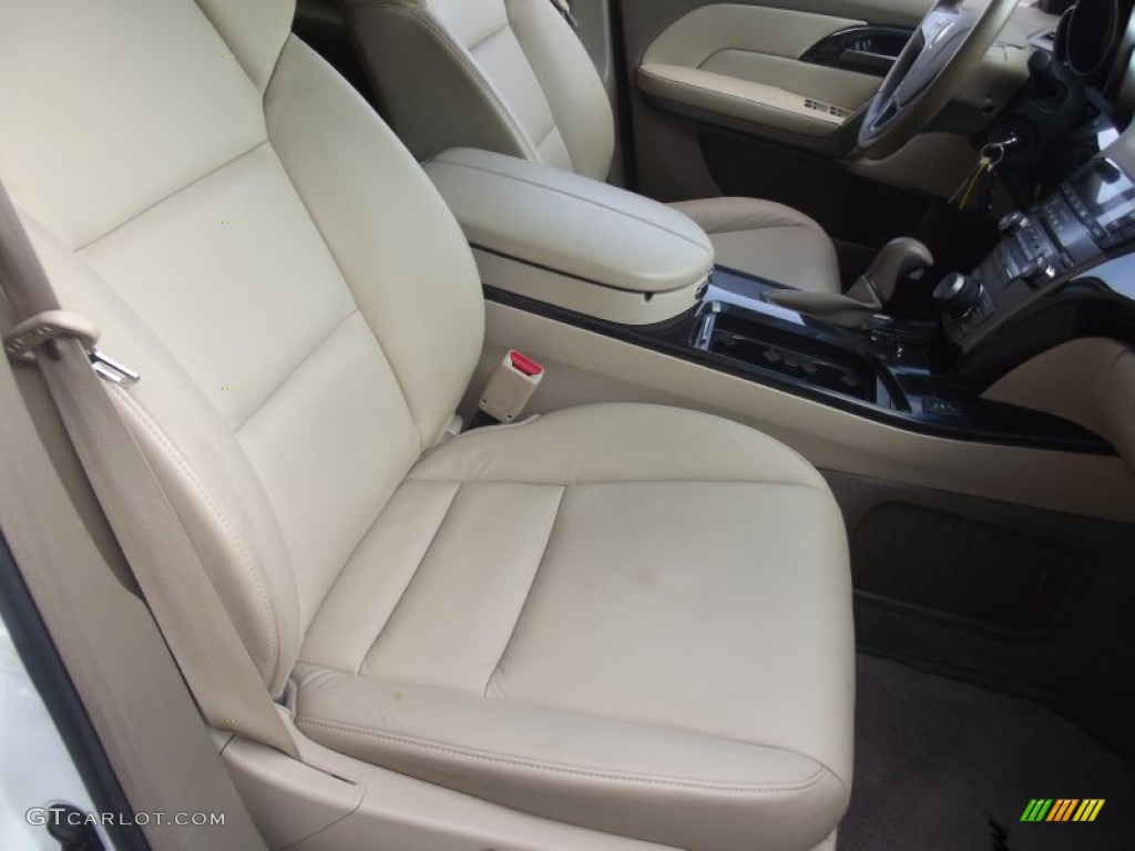 2008 MDX Technology - Aspen White Pearl / Taupe photo #16