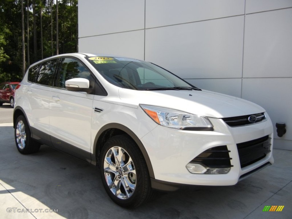 2013 Escape SEL 2.0L EcoBoost - White Platinum Metallic Tri-Coat / Medium Light Stone photo #6