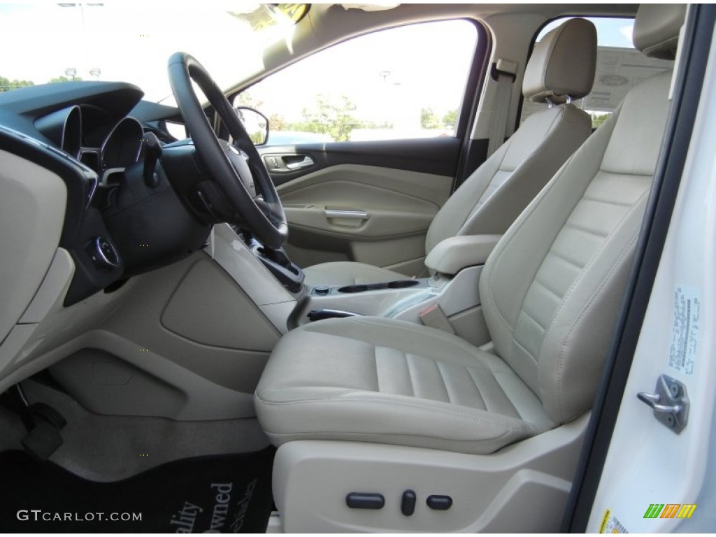 2013 Escape SEL 2.0L EcoBoost - White Platinum Metallic Tri-Coat / Medium Light Stone photo #12