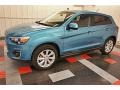 2014 Laguna Blue Metallic Mitsubishi Outlander Sport SE AWD  photo #2