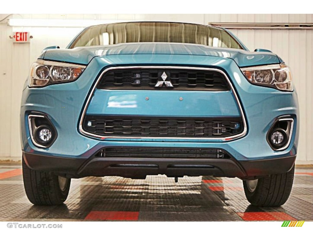 2014 Outlander Sport SE AWD - Laguna Blue Metallic / Black photo #3