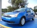 Blue Flame Metallic 2011 Ford Focus SE Sedan Exterior
