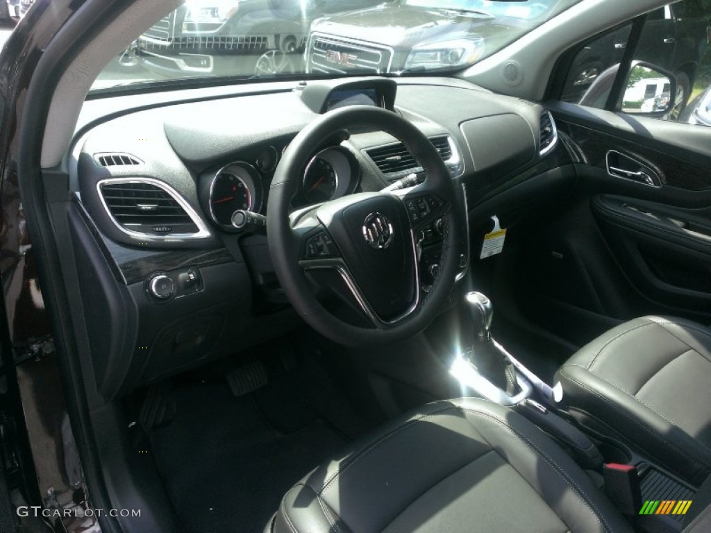 Ebony Interior 2014 Buick Encore Premium Photo #95681946