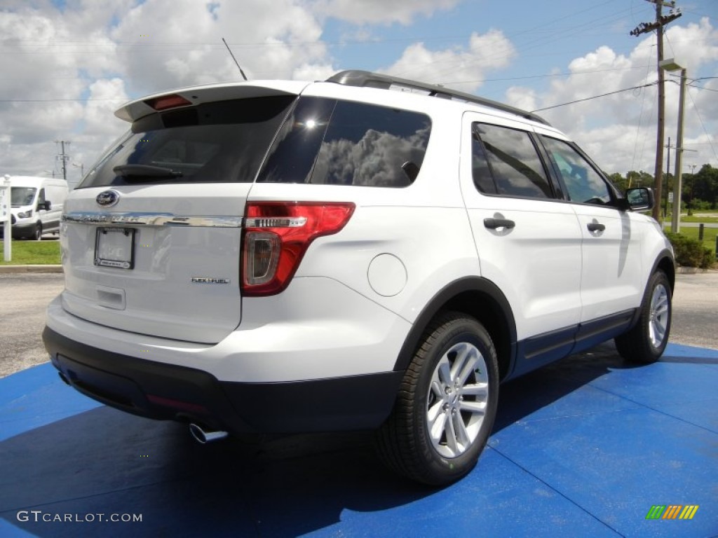 2015 Explorer FWD - Oxford White / Medium Light Stone photo #3