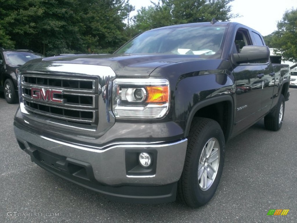 2014 Sierra 1500 SLE Double Cab - Iridium Metallic / Jet Black photo #1