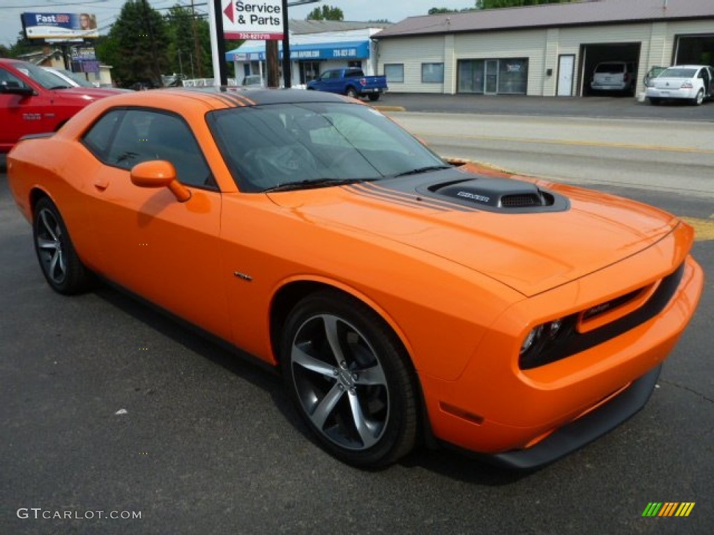 2014 Challenger R/T Shaker Package - Header Orange / Dark Slate Gray photo #7