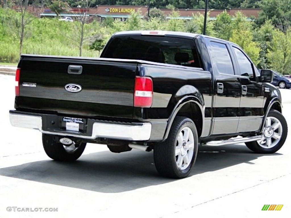 2006 F150 Lariat SuperCrew - Black / Black photo #2