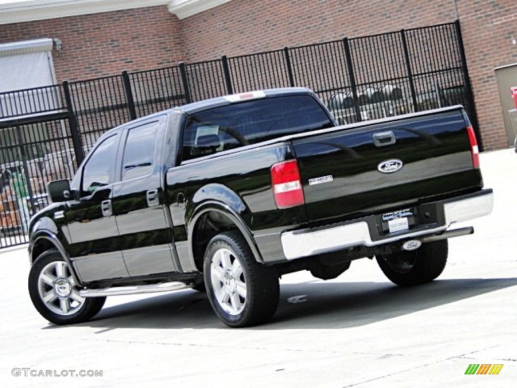 2006 F150 Lariat SuperCrew - Black / Black photo #4