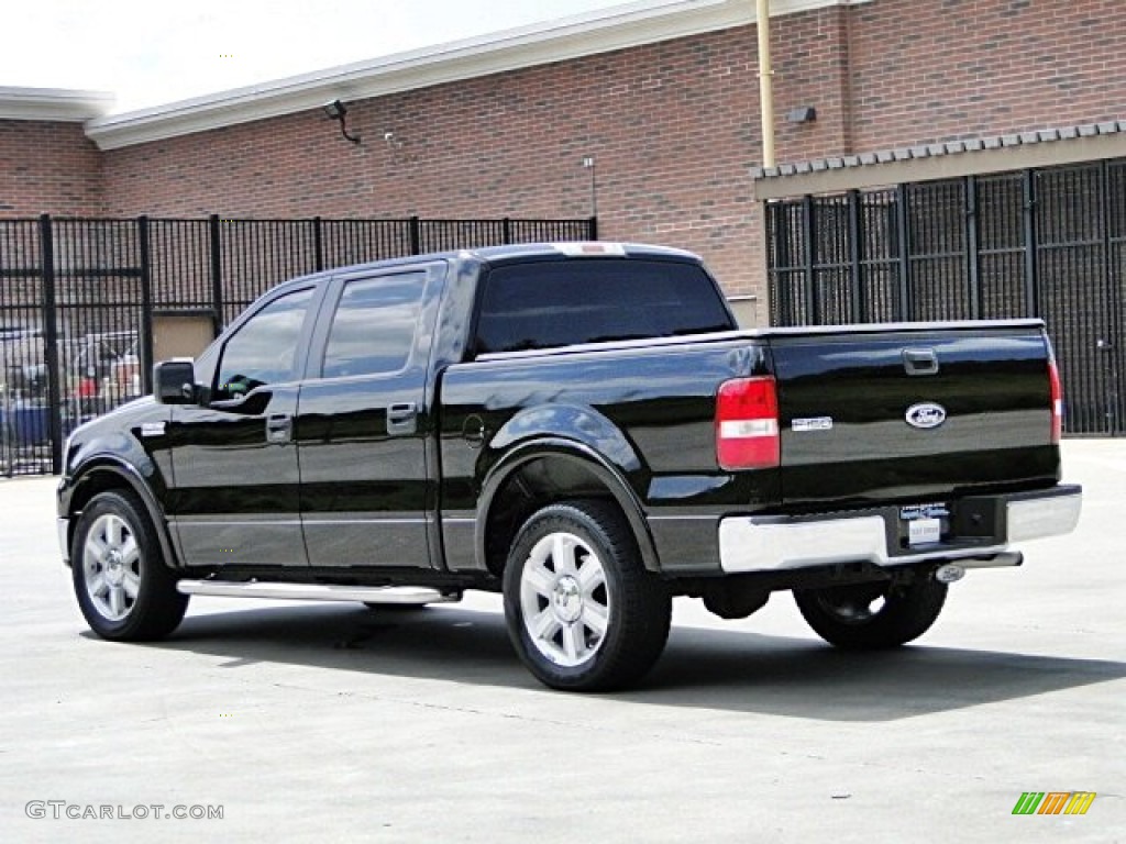 2006 F150 Lariat SuperCrew - Black / Black photo #9