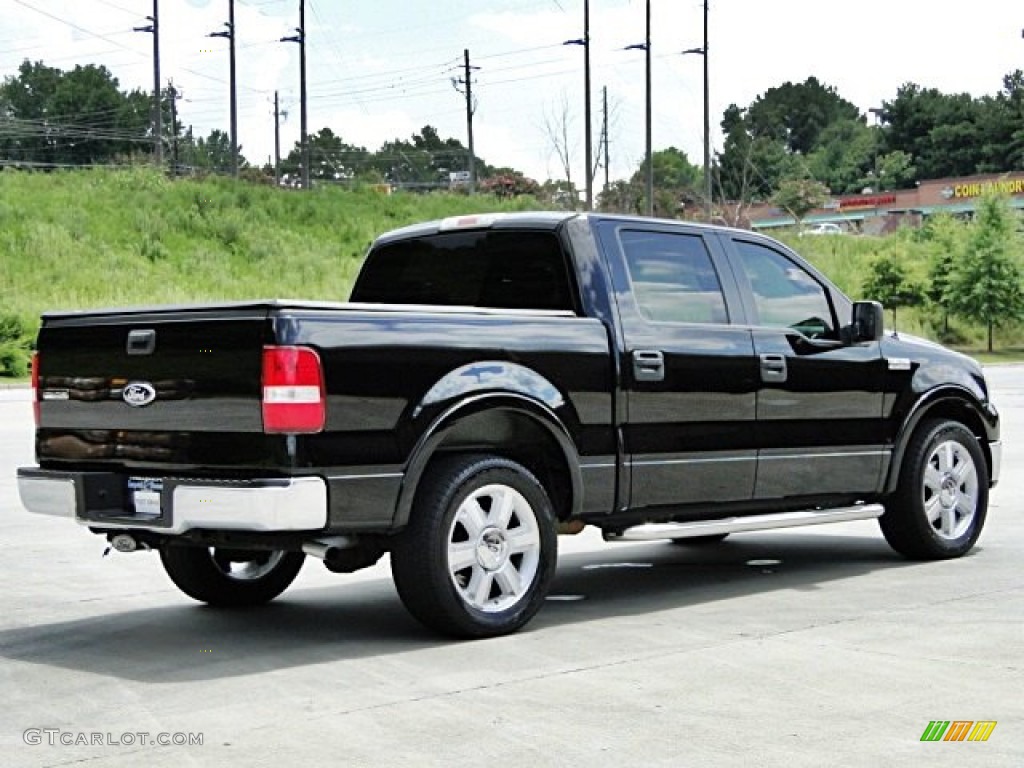 2006 F150 Lariat SuperCrew - Black / Black photo #11