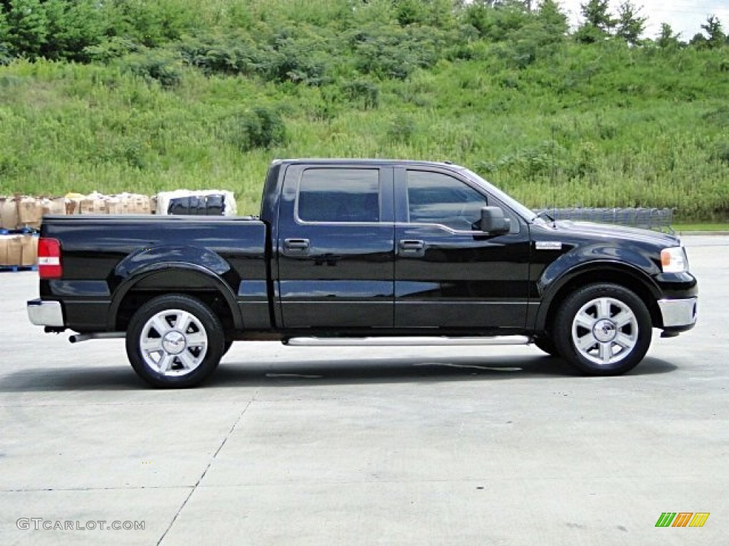 2006 F150 Lariat SuperCrew - Black / Black photo #12