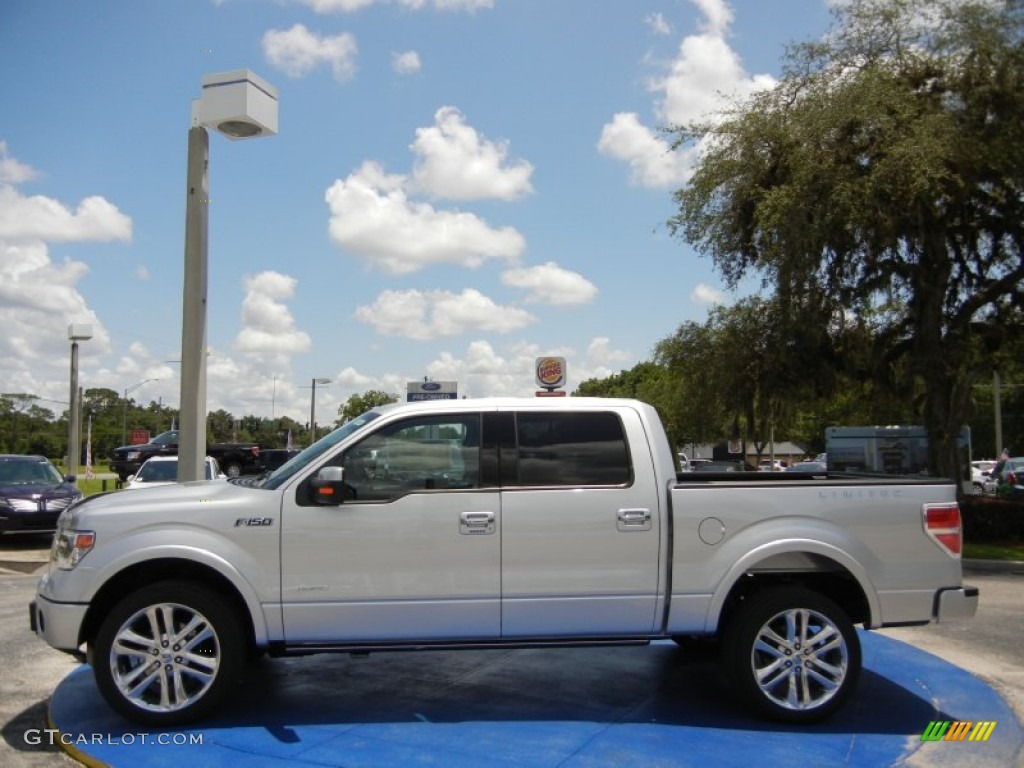 2014 F150 Limited SuperCrew 4x4 - Ingot Silver / Limited Marina Blue Leather photo #2