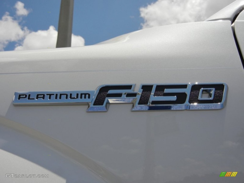 2014 F150 Platinum SuperCrew - White Platinum / Black photo #5