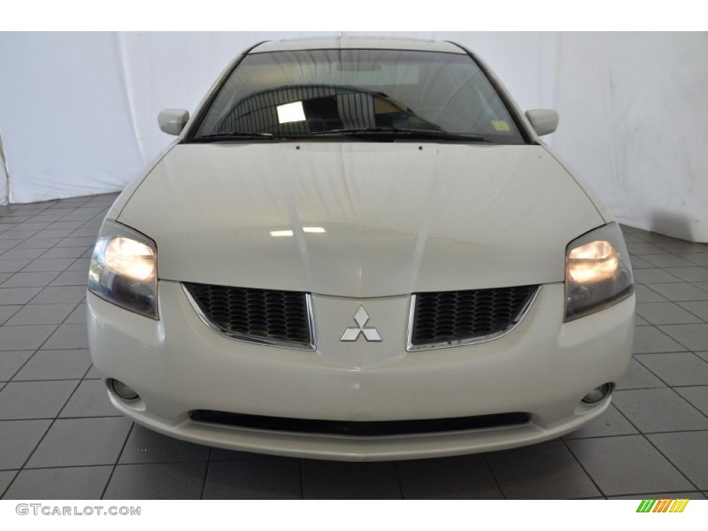 2005 Galant GTS V6 - Dover White Pearl / Black photo #2