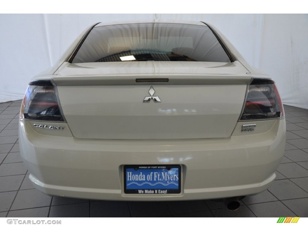 2005 Galant GTS V6 - Dover White Pearl / Black photo #7