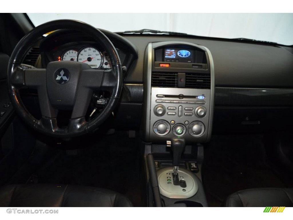 2005 Galant GTS V6 - Dover White Pearl / Black photo #20