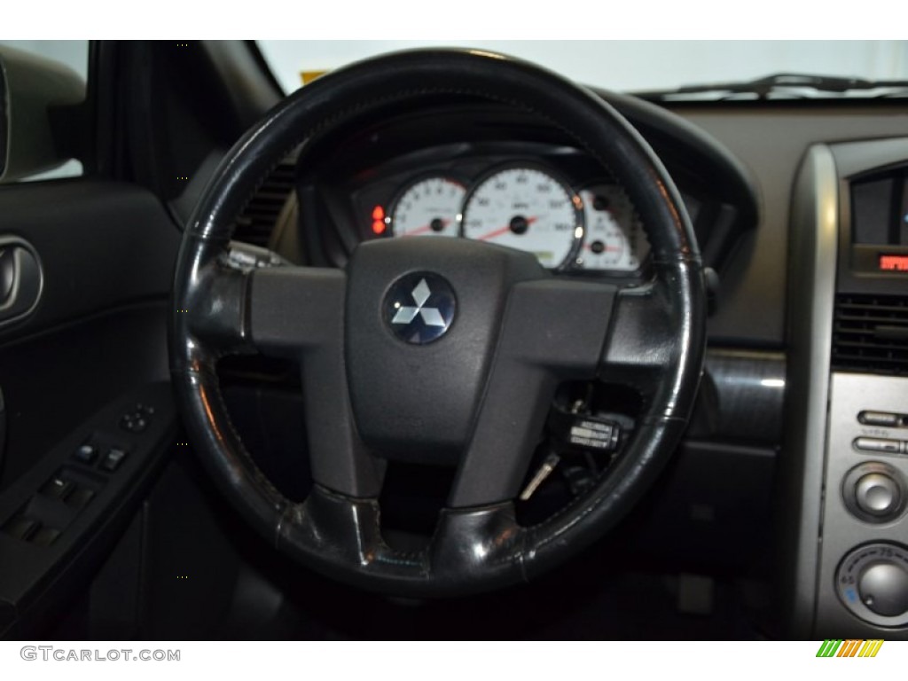 2005 Galant GTS V6 - Dover White Pearl / Black photo #21