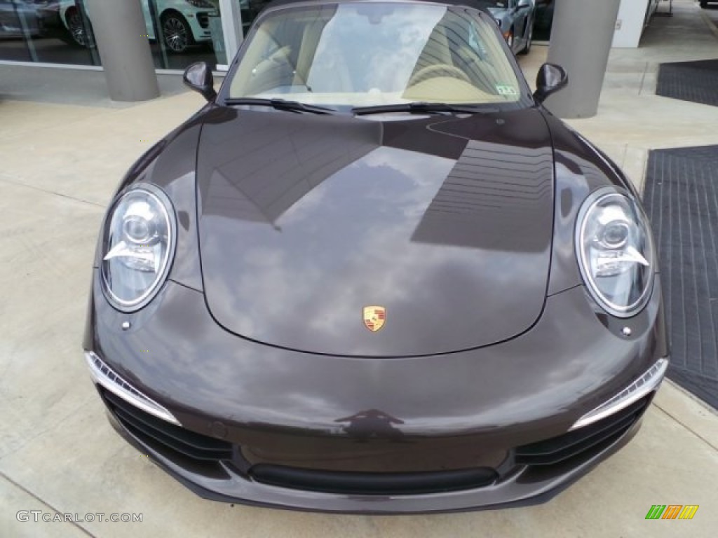 2012 911 Carrera S Cabriolet - Macadamia Metallic / Sand Beige photo #2