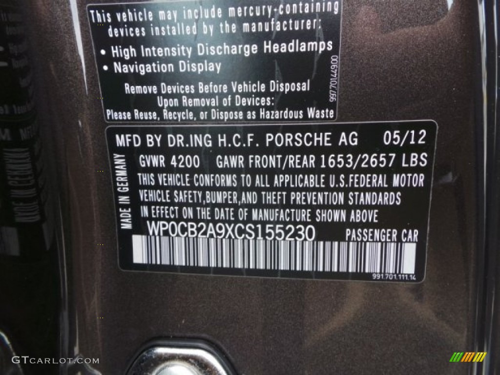 2012 911 Carrera S Cabriolet - Macadamia Metallic / Sand Beige photo #40