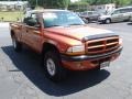 Amber Fire Pearl 2000 Dodge Dakota Sport Extended Cab 4x4