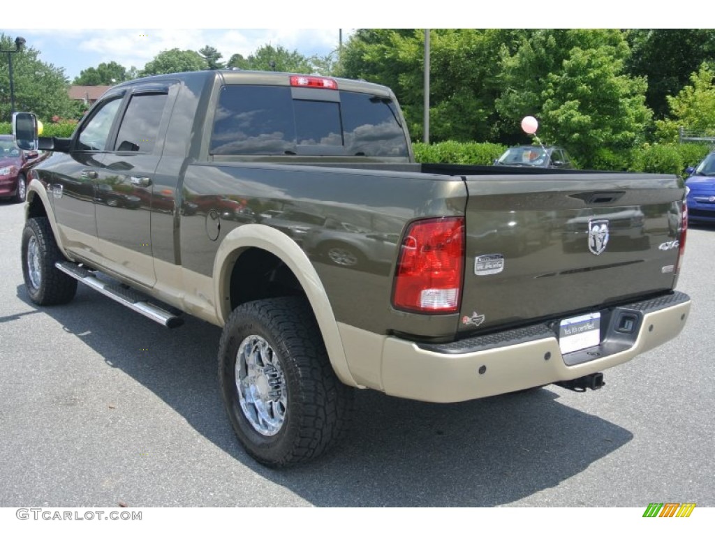 2011 Ram 2500 HD Laramie Longhorn Mega Cab 4x4 - Sagebrush Pearl / Light Pebble Beige/Bark Brown photo #4