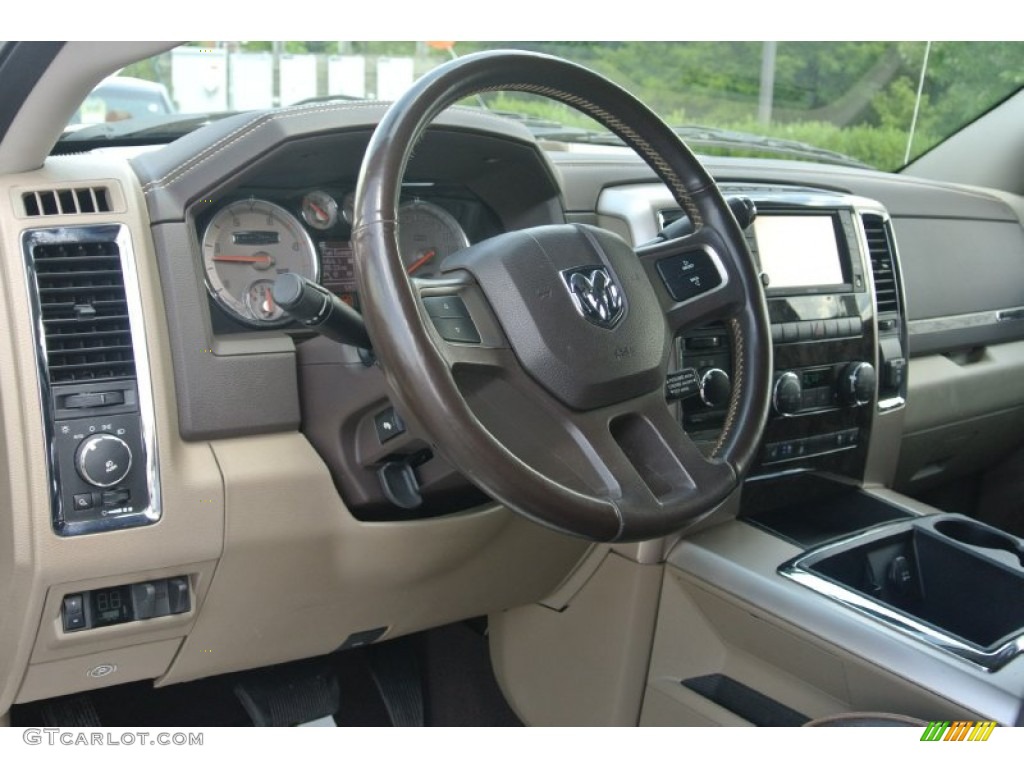 2011 Ram 2500 HD Laramie Longhorn Mega Cab 4x4 - Sagebrush Pearl / Light Pebble Beige/Bark Brown photo #28