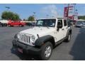 2008 Stone White Jeep Wrangler Unlimited X 4x4  photo #3