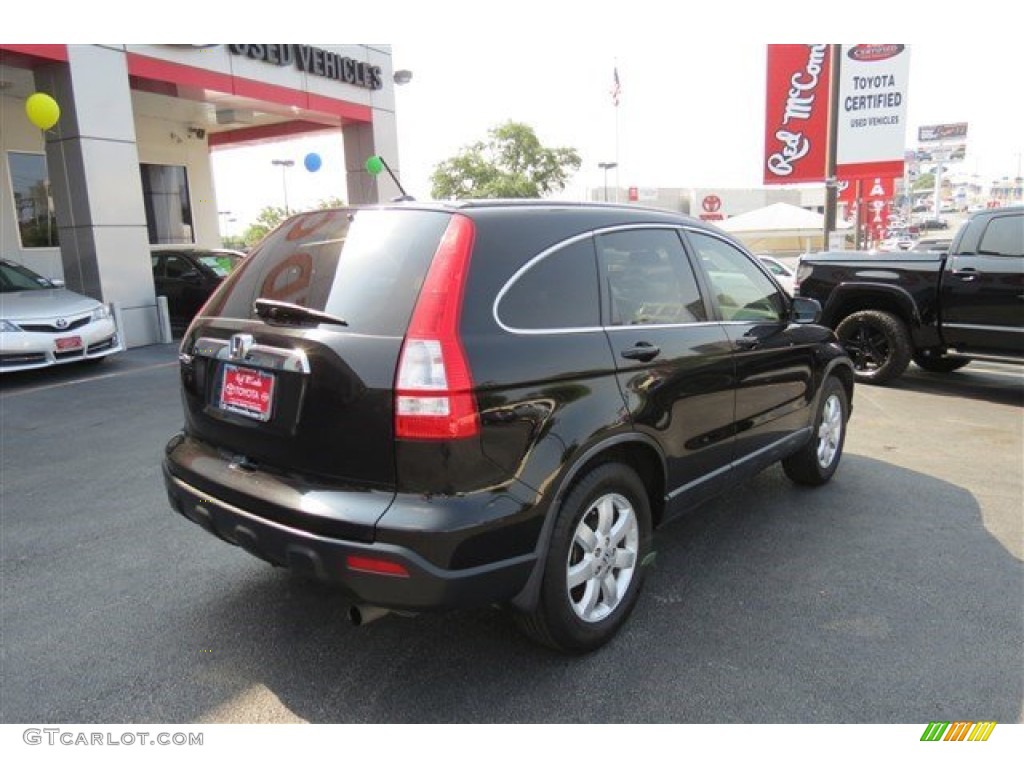 2009 CR-V EX-L - Crystal Black Pearl / Gray photo #7