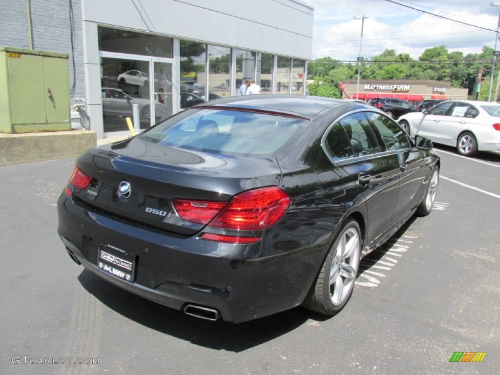 2013 6 Series 650i xDrive Gran Coupe - Black Sapphire Metallic / Black photo #6