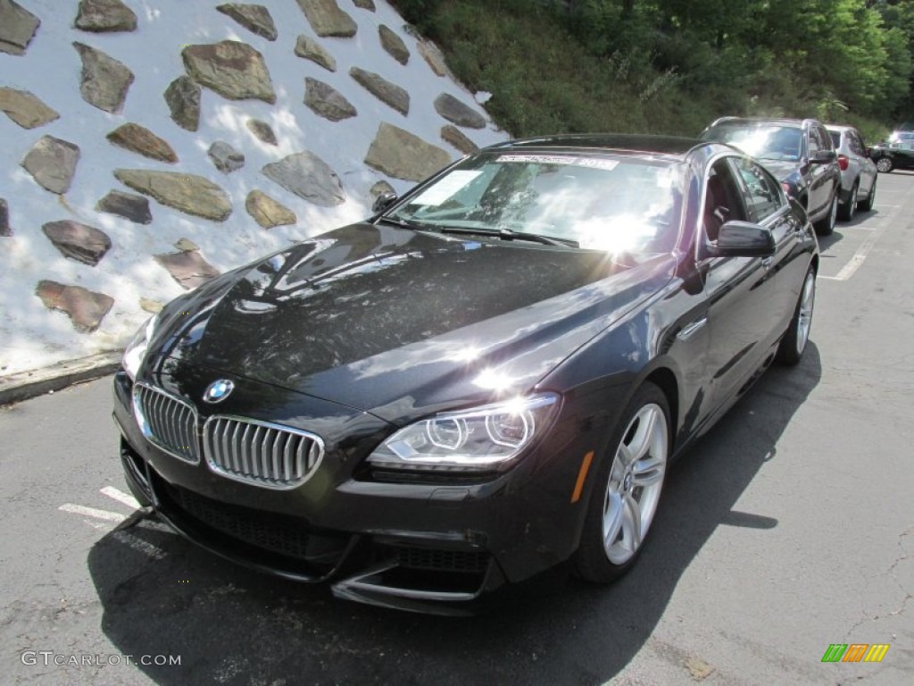 2013 6 Series 650i xDrive Gran Coupe - Black Sapphire Metallic / Black photo #9