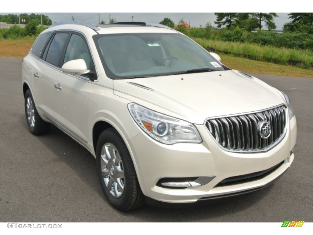 White Diamond Tricoat Buick Enclave