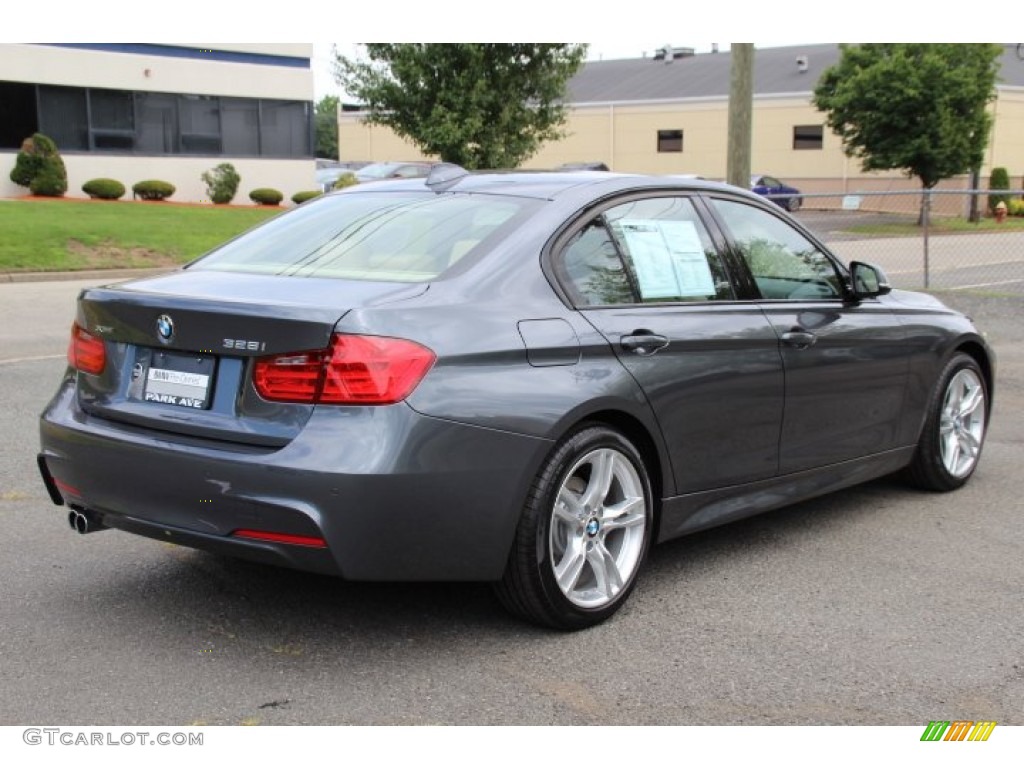 2014 3 Series 328i xDrive Sedan - Mineral Grey Metallic / Venetian Beige photo #2