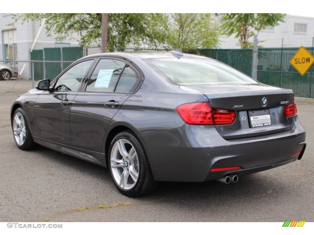 2014 3 Series 328i xDrive Sedan - Mineral Grey Metallic / Venetian Beige photo #4