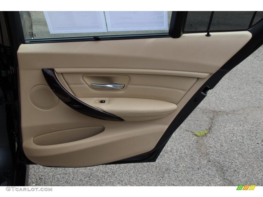 2014 BMW 3 Series 328i xDrive Sedan Venetian Beige Door Panel Photo #95709671