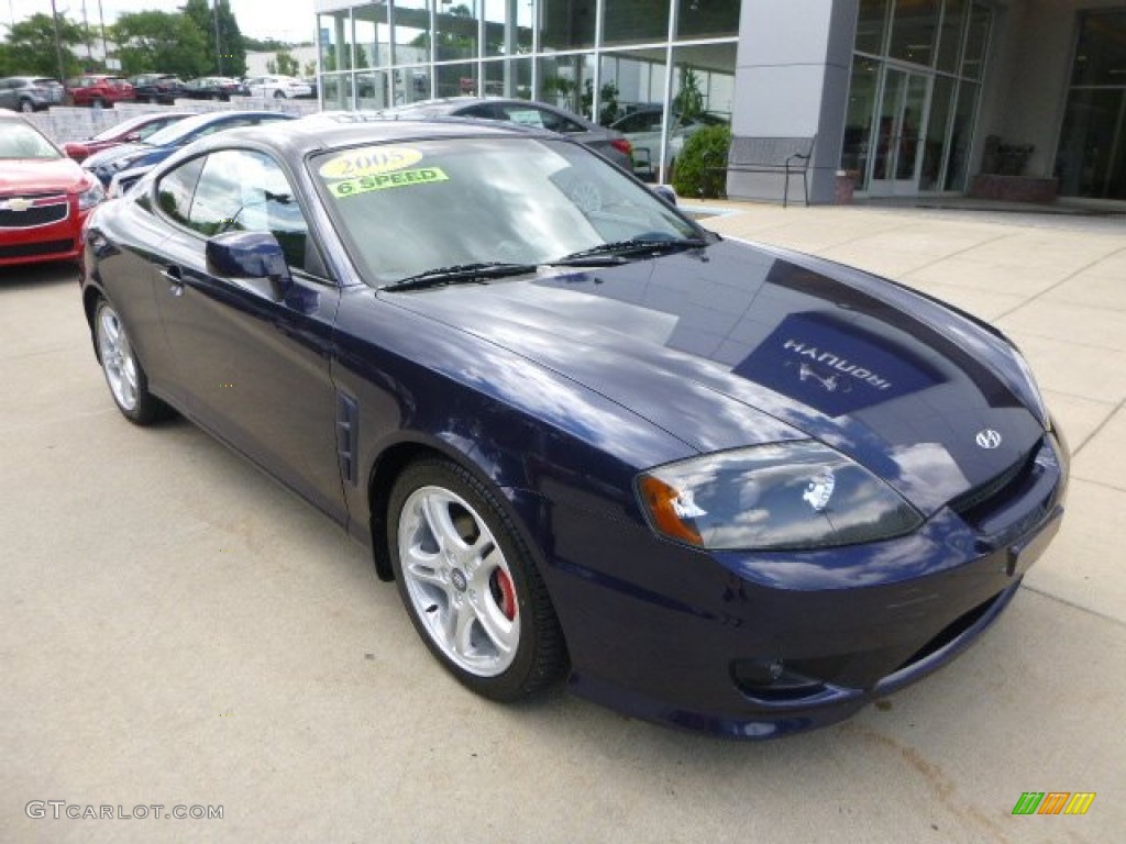 Moonlit Blue 2005 Hyundai Tiburon SE Exterior Photo #95710403