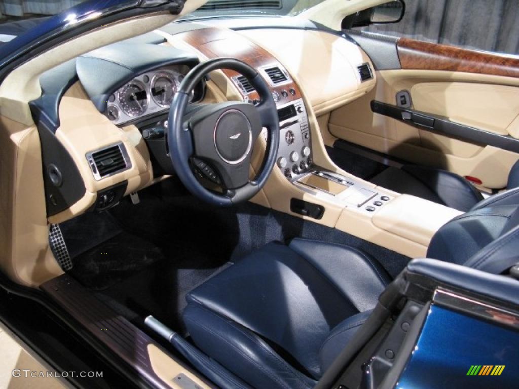 2006 DB9 Volante - Dark Blue Metallic / Blue/Beige photo #7