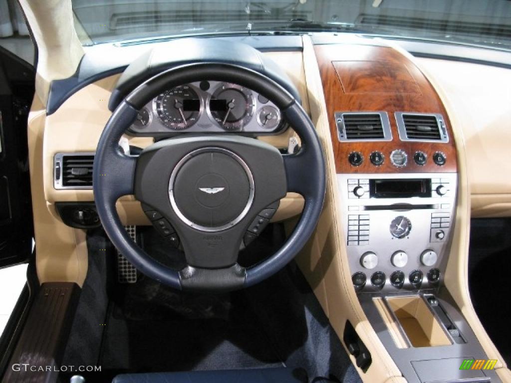 2006 DB9 Volante - Dark Blue Metallic / Blue/Beige photo #8